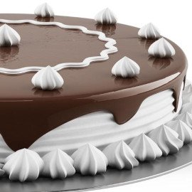 White Cream Choco Cake