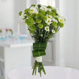 White N Green Flower Bunch