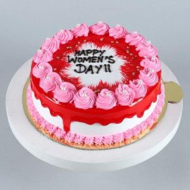 Women Day Celebration Strawberry Cake