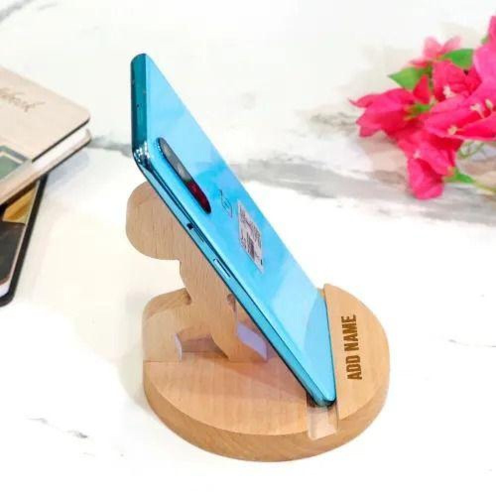 Wooden Mobile Stand - Customize With Name