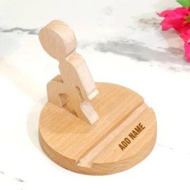 Wooden Mobile Stand - Customize With Name