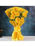 Yellow Mystique Gerbera Blossoms