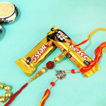 Yum-Yum Chocolate With Designer Rakhi