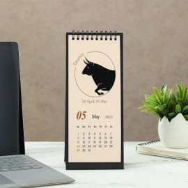 Zodiac Theme Spiral 2022 Desk Calendar