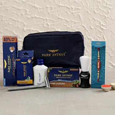 Beautiful Capsule Rakhi and Park Avenue Grooming Kit