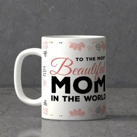 Cushion & Personalized Mug Hamper for Mom