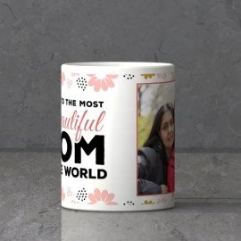Cushion & Personalized Mug Hamper for Mom