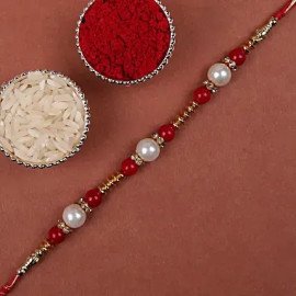 Elegant Pearl Rakhi and Park Avenue Luxury Grooming Kit