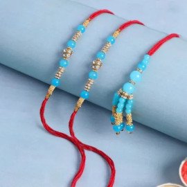 Family Rakhi Set Of 3 With Butterscotch Cake (Half kg)