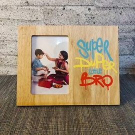 Personalised Wooden Frame for Little Bro