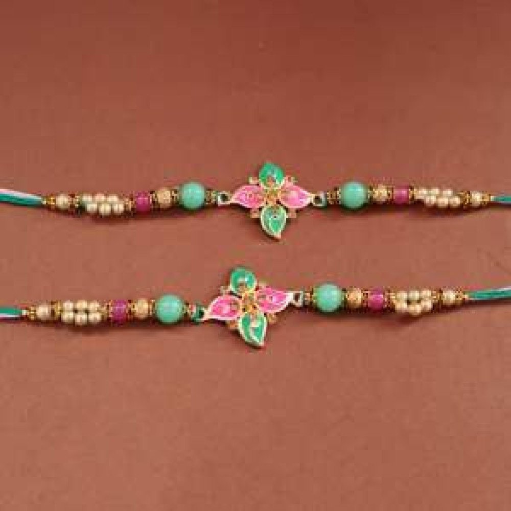 set of 2 designer rakhi