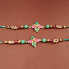 set of 2 designer rakhi