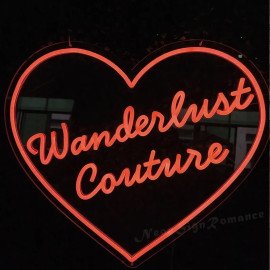 Love Heart Shape Customed Neon
