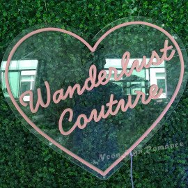Love Heart Shape Customed Neon