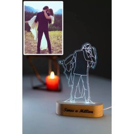 Photo Engraving Custom 3D LED Lamp