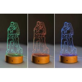 Photo Engraving Custom 3D LED Lamp
