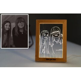 Photo Engraving Custom 3D LED Lamp