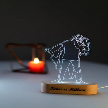 Photo Engraving Custom 3D LED Lamp
