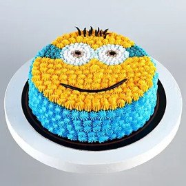 Minions Theme Black Forest Cake- 1 Kg