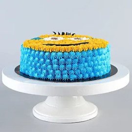 Minions Theme Black Forest Cake- 1 Kg
