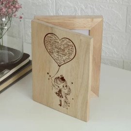 Mother's Love Personalized Wooden Photo Frame