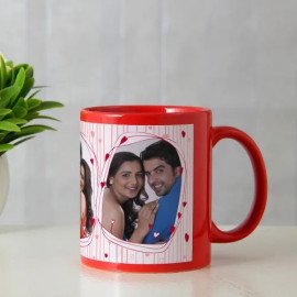 Love Connection Personalized Red Mug
