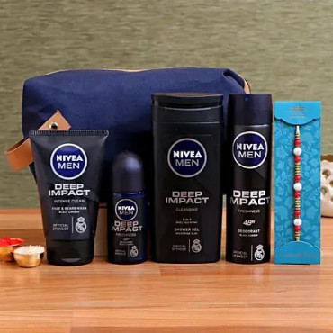 Pearl Rakhi and Nivea Men Deep Impact Combo