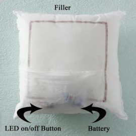 Personalized LED Fur Cushion for Mom
