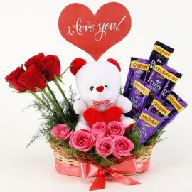 romantic surprise basket