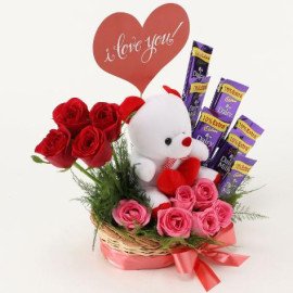 romantic surprise basket