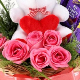romantic surprise basket