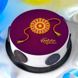 Rudraksh Rakhi With Rakhi Special Poster Cake (Half kg)