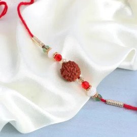 Rudraksh Rakhi With Vanilla Cake (Half kg)
